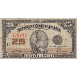 25 CENT CANADA FRACTIONAL 1923