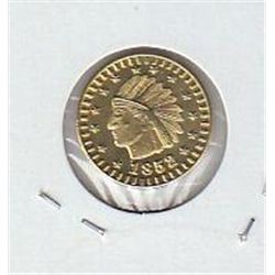 CALIFORNIA INDIAN GOLD FANTASY TOKEN