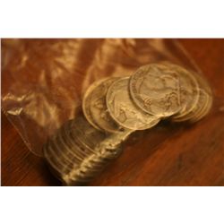 Roll Of Buffalo Nickels (No Dates)