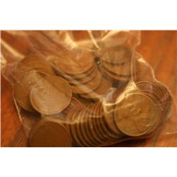 Lot Of 50 Wheatback Pennies