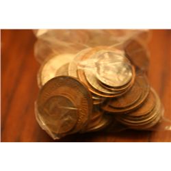 Lot Of 50 World Coins & Tokens