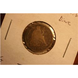 1874 Seated Liberty Dime