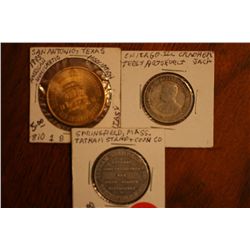 Lot Of 3 Misc. Tokens