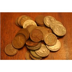 Lot Of 25 Wheatbacks & 10 Buffalo Nickels W/Dates