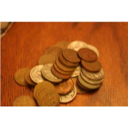 Lot Of 25 Wheatbacks & 10 Buffalo Nickels W/Dates