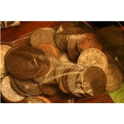 Lot Of 50 World Coins & Tokens