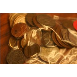 Lot Of 50 World Coins & Tokens