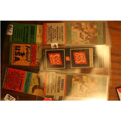Lot Of 6 Old Matchbook Covers