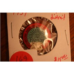 1939 9th District Pin