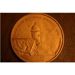 Lg. Coin "San Juan National Historic Site"
