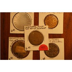 Lot Of 5 Misc. Tokens