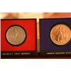 Image 1 : Lot Of 2 "Americas First Medals","American Revolution Bicentennial"