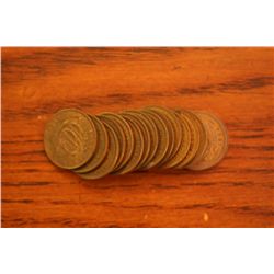 Lot Of 16 English Half Cents