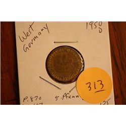 1950-D W. Germany 5 Pfennig