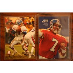 2 John Elway Football Cards