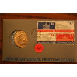 1974 Bicentennial First Day Cover "John Adams'