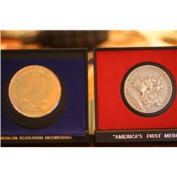 Lot Of 2 "America's First Medals & Americas Revolution Bicentennial
