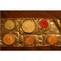 1971 Coin Set Of Isle Of Man