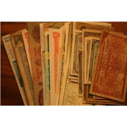 Lg. Lot Of 70-100 Pieces Foreign Currency Etc,