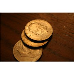 Lot Of 3 Bicentennial Eisenhower Dollars