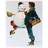 Image 1 : SNOW SCULPTING NORMAN ROCKWELL SNOWMAN ART