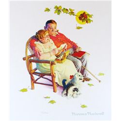 LOVERS NORMAN ROCKWELL LITHOGRAPH SALE ONLY $50