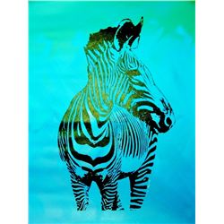 Colorful Chimpanzee ORANGE POP Art Canvas Original ART