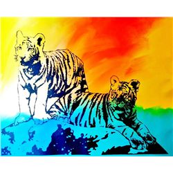 COLORFUL POP CANVAS ORIGINAL TIGERS MUST SEE
