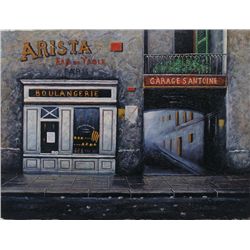 Pradzynski Style Original Canvas Painting Paris Street