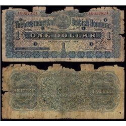 Government of British Honduras, 1924 Issue Banknote.