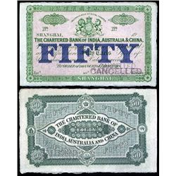 Chartered Bank of India, Australia & China, Shanghai Rarity.
