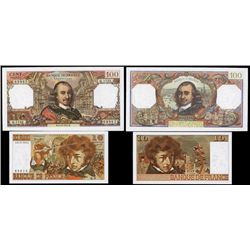 Banque de France, 1972 to 1977 Issue Banknote Pair.