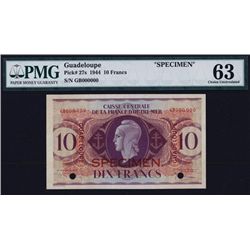 Caisse Centrale De la France D'Outre-Mer, ND (1944) Specimen.