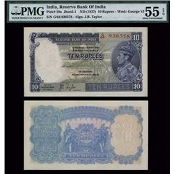 Reserve Bank of India, ND (1937) Issue.