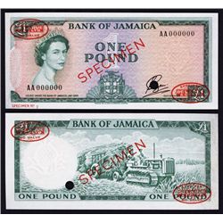 Bank of Jamaica, Specimen No.2, 1961 Issue.
