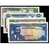 Image 1 : Central Bank of Kenya Lot of 4 Notes, 1978 to 1989 Issues.