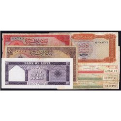 Libya Banknote Group of 7 Notes.