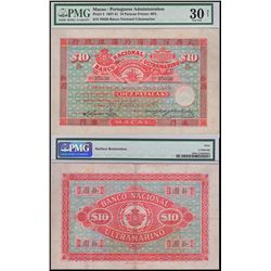 Banco Nacional Ultramarino, 1907-41 Issue Banknote.