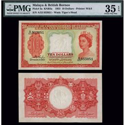 Board of Commissioners of Currency, Malaya & British Borneo, 1953 Issue.