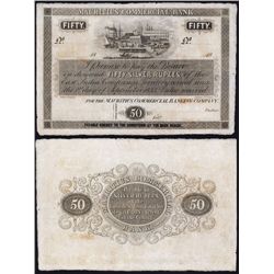 Mauritius Commercial Bank, 1835 Issue Banknote.