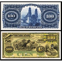 El Banco Mexicano Proof Banknote.