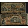 Image 1 : El Banco Minero, 1910 Commemorative Banknote Pair