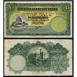 Palestine Currency Board, 1939 Issue Banknote.