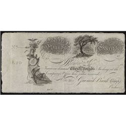 Greenock Bank Co., 18xx (ca.1820) Issue.