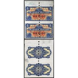 Union Bank of Scotland, Ltd, Archival Specimen, 1924 Issue Uncut Sheet of 2.
