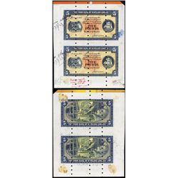 Union Bank of Scotland, Ltd, Archival Specimen, 1949-50 Issue Uncut Sheet of 2.