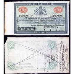 De Nationale Bank de Zuid-Afrikaansche Republiek, Serial #1, 1891 Issue Banknote with Kruger Portrai
