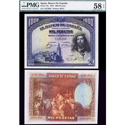 Banco De Espana, 1928 Issue.