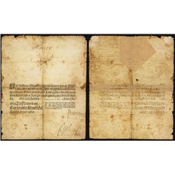 Riksens Standers Wexel-Banco 1762 Issue.