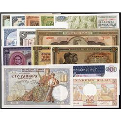 Worldwide Banknote Assortment of 14 Banknotes.
